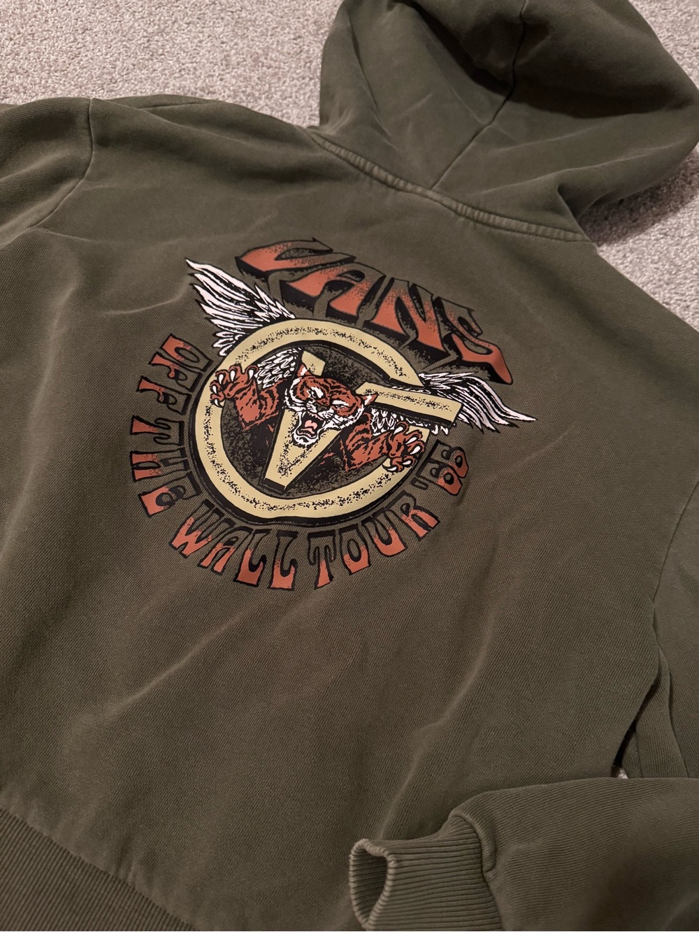 VANS Olive Green Graphic Hoodie